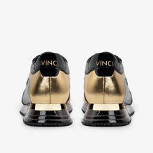 Load image into Gallery viewer, The Arda Black &amp; Gold Leather Men Sneaker