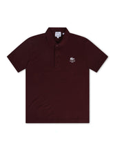 Load image into Gallery viewer, Lacoste Signature Print Polo Shirt - Bordeaux