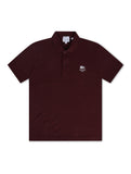 Lacoste Signature Print Polo Shirt - Bordeaux