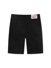 Load image into Gallery viewer, Memory Lane Monogram Denim Short - Black Rinse