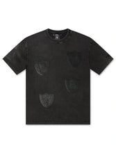 Load image into Gallery viewer, Pro Standard Raiders All-Over Logo Tee - Washed Black