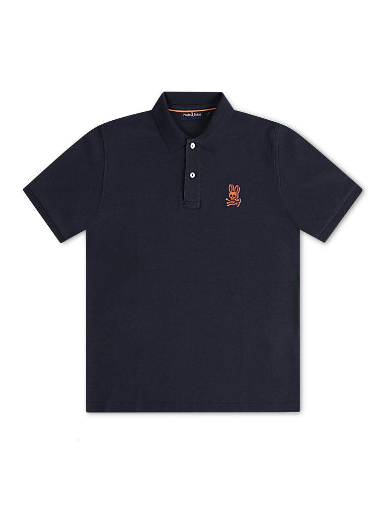 Psycho Bunny Sanderson Pique Polo - Navy
