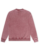 Load image into Gallery viewer, Vicious Denim Graphic Crewneck - Acid Burgundy