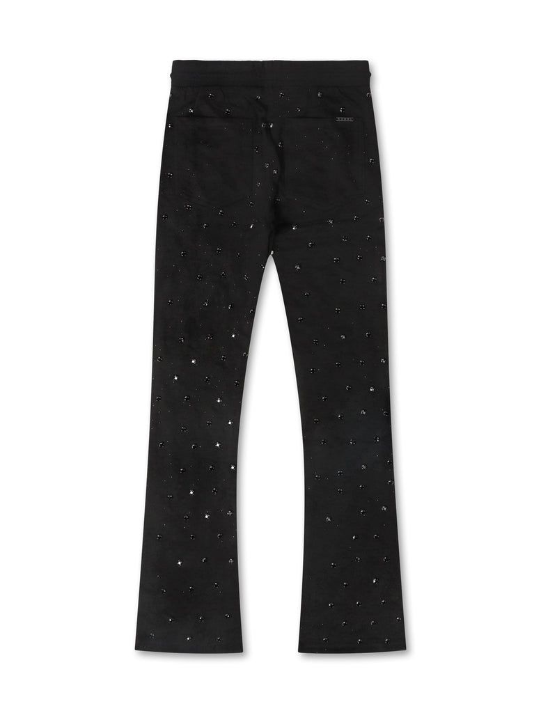 Rebel Denim Diamond Sweatpants - Jet Black