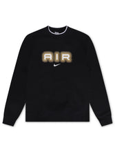 Load image into Gallery viewer, Nike Mens Air Crew Fleece Crewneck - Black/Metallic Gold