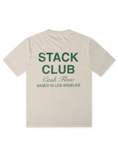 Load image into Gallery viewer, Stack Club Cash Flow Heavyweight Tee - Cream/Green