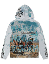 Load image into Gallery viewer, Majestik Mens Invasion Tapestry Hoodie - Blue