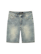 Load image into Gallery viewer, Memory Lane Monogram Denim Short - Blue Rinse