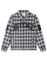Load image into Gallery viewer, Revenge Valkyrie Embroidered Flannel - Navy