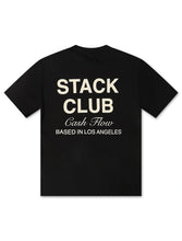 Load image into Gallery viewer, Stack Club Cash Flow Heavyweight Tee - Black/Cream