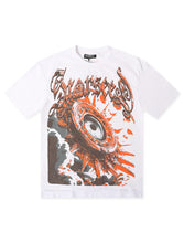 Load image into Gallery viewer, Starseed AI Angel Oversized Tee - White/Orange