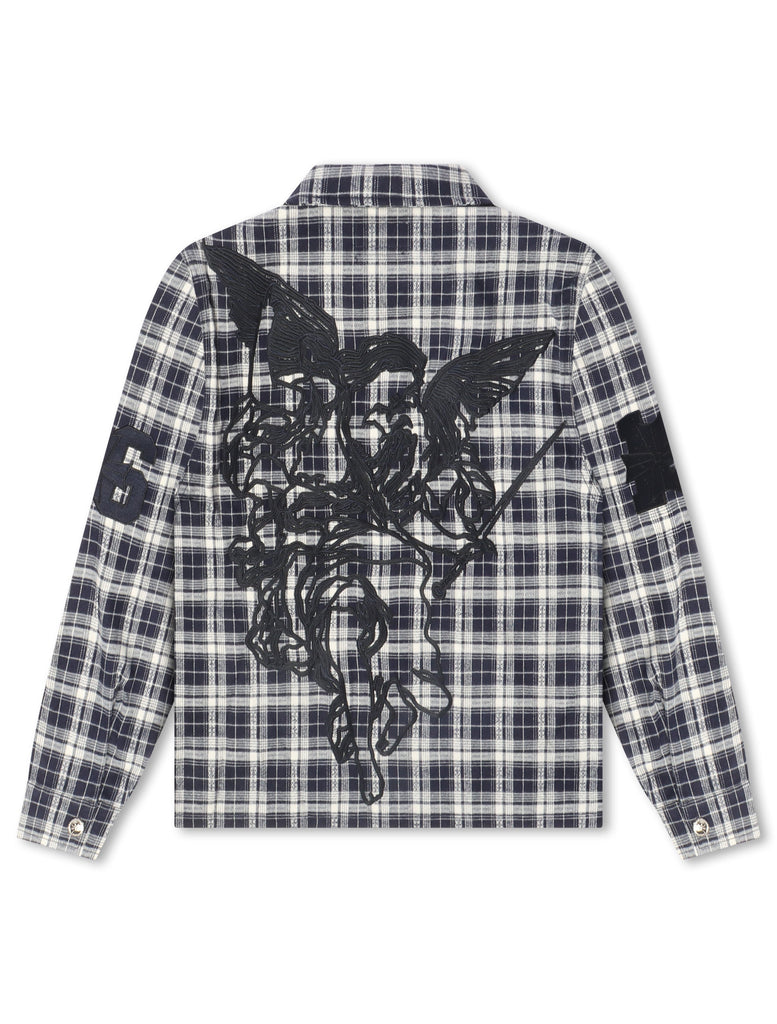 Revenge Valkyrie Embroidered Flannel - Navy