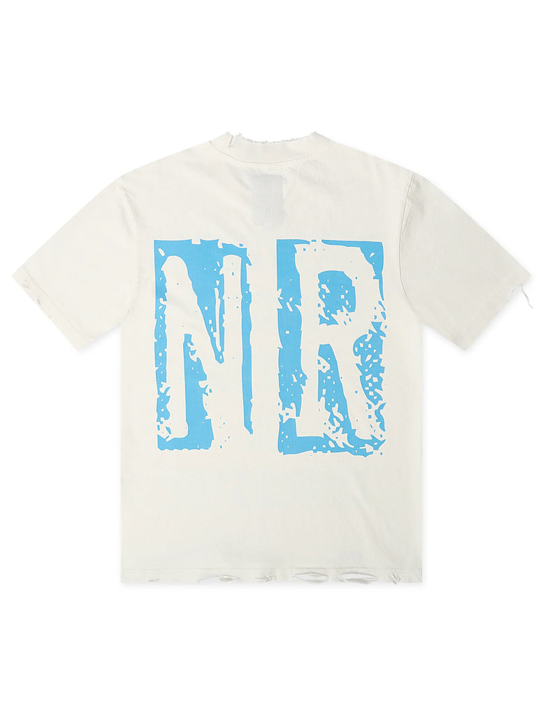 November Reign Everything I Love Hand Shredded Tee - White