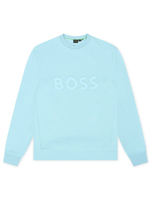 Boss Green Salbo Crewneck - Light Blue