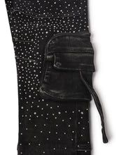 Load image into Gallery viewer, Vicious Denim All Over Rhinestone Jeans - Black