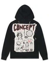 Load image into Gallery viewer, Concept LA Flowers Hoodie - Black