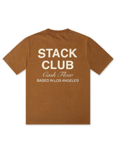 Load image into Gallery viewer, Stack Club Cash Flow Heavyweight Tee - Brown/Cream