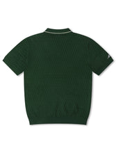 Load image into Gallery viewer, Malbon Crest Knit Polo - Myrtle