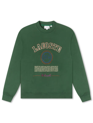 Lacoste Embroidered Fleece Sweatshirt - Green