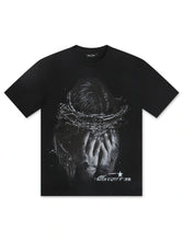 Load image into Gallery viewer, Fine Divine Faith Over Fear Tee - Black