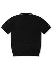 Load image into Gallery viewer, Malbon Crest Knit Polo - Black