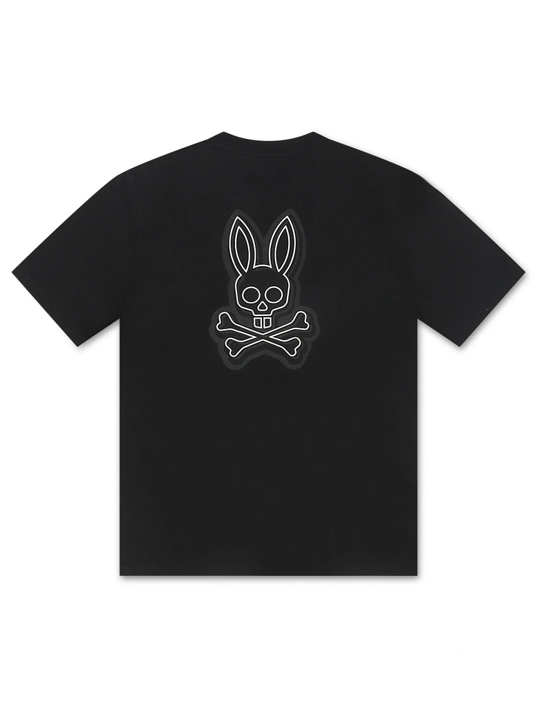 Psycho Bunny Sydney Back Graphic Tee - Black