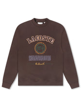 Load image into Gallery viewer, Lacoste Embroidered Shield Fleece Sweatshirt - Brown