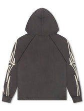 Load image into Gallery viewer, BLDG4 Streak Zip-up Hoodie - Charcoal Art