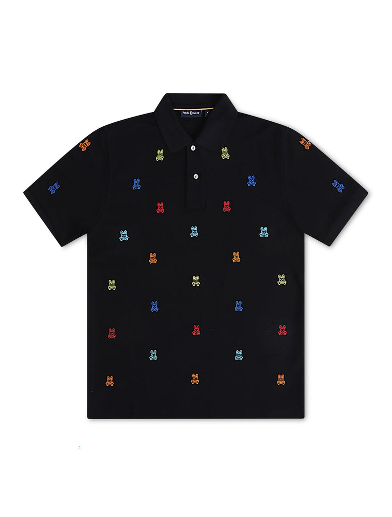 Psycho Bunny Bonham Pique Polo - Black