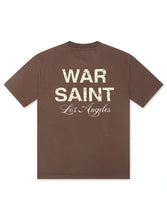 Load image into Gallery viewer, Warsaint LA Script Tee - Brown/White