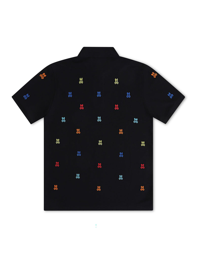 Psycho Bunny Bonham Pique Polo - Black