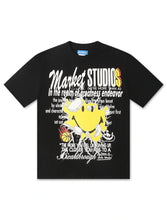 Load image into Gallery viewer, Market Studios Smiley Greatness Tee - Black