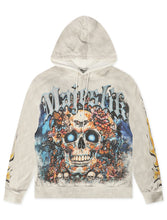 Load image into Gallery viewer, Majestik Mens Skull Tapestry Hoodie - Off White