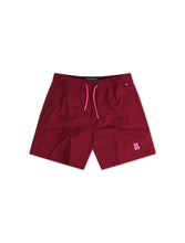 Load image into Gallery viewer, Psycho Bunny Kids Palmview Hydrochromic Swim Trunk - Crimson
