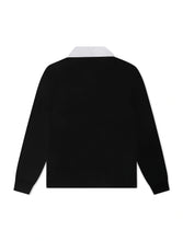 Load image into Gallery viewer, Psycho Bunny Kids Enzo Long Sleeve Rugby Tee - Black/Green