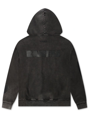 Pro Standard Raiders All Over Logo Hoodie - Washed Black
