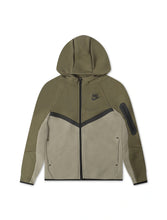 Load image into Gallery viewer, Nike Big Kids Sportswear Tech Fleece Jacket - Medium Olive