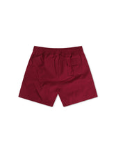 Load image into Gallery viewer, Psycho Bunny Kids Palmview Hydrochromic Swim Trunk - Crimson