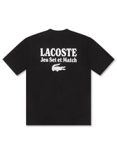 Load image into Gallery viewer, Lacoste Loose Fit Heavy Jersey Tee - Black