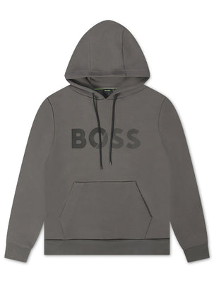 Boss Soody Tape Logo Hoodie - Gray