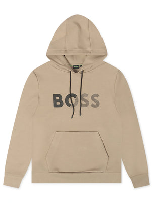 Boss Soody Tape Logo Hoodie - Beige