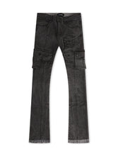 Load image into Gallery viewer, Vicious Denim Flare Stacked Fit Jeans - Black