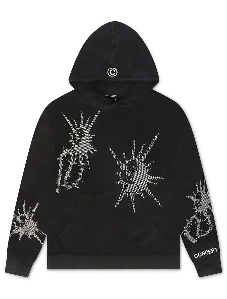 Concept LA Flail Hoodie - Black Washed