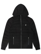 Load image into Gallery viewer, Psycho Bunny Mens Humphrey Hooded Puffer Jacket - Black