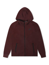 Load image into Gallery viewer, Nike Womens Sportswear Tech Fleece Windrunner  Hoodie- Burgundy Crush