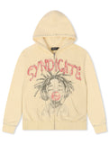 The Syndicate Youth Hoodie - Cream Wash