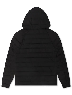 Psycho Bunny Mens Humphrey Hooded Puffer Jacket - Black