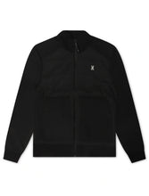 Load image into Gallery viewer, Psycho Bunny Mens Michael Mixed Media Zip Flannel - Black