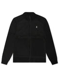 Psycho Bunny Mens Michael Mixed Media Zip Flannel - Black