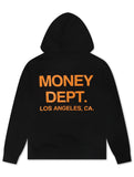 Money Dept. Print Hoodie - Black/Orange